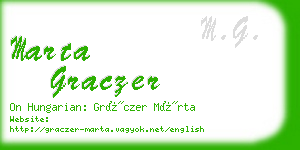 marta graczer business card